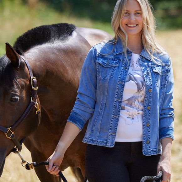 Kerrits Activewear In Motion Jean Jacket Size XSMIDNIGHT WASH / XS - Picture 8 of 10